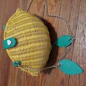 Betsey Johnson Lemon Basket crossbody Purse
